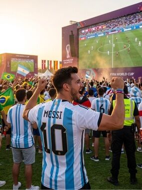 Argentina Messi#10 Official AFA Soccer Jersey Size M NWT